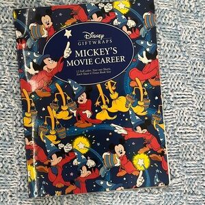 Disney Giftwraps Mickey’s Movie Career  1992-12 Full color tear out sheets